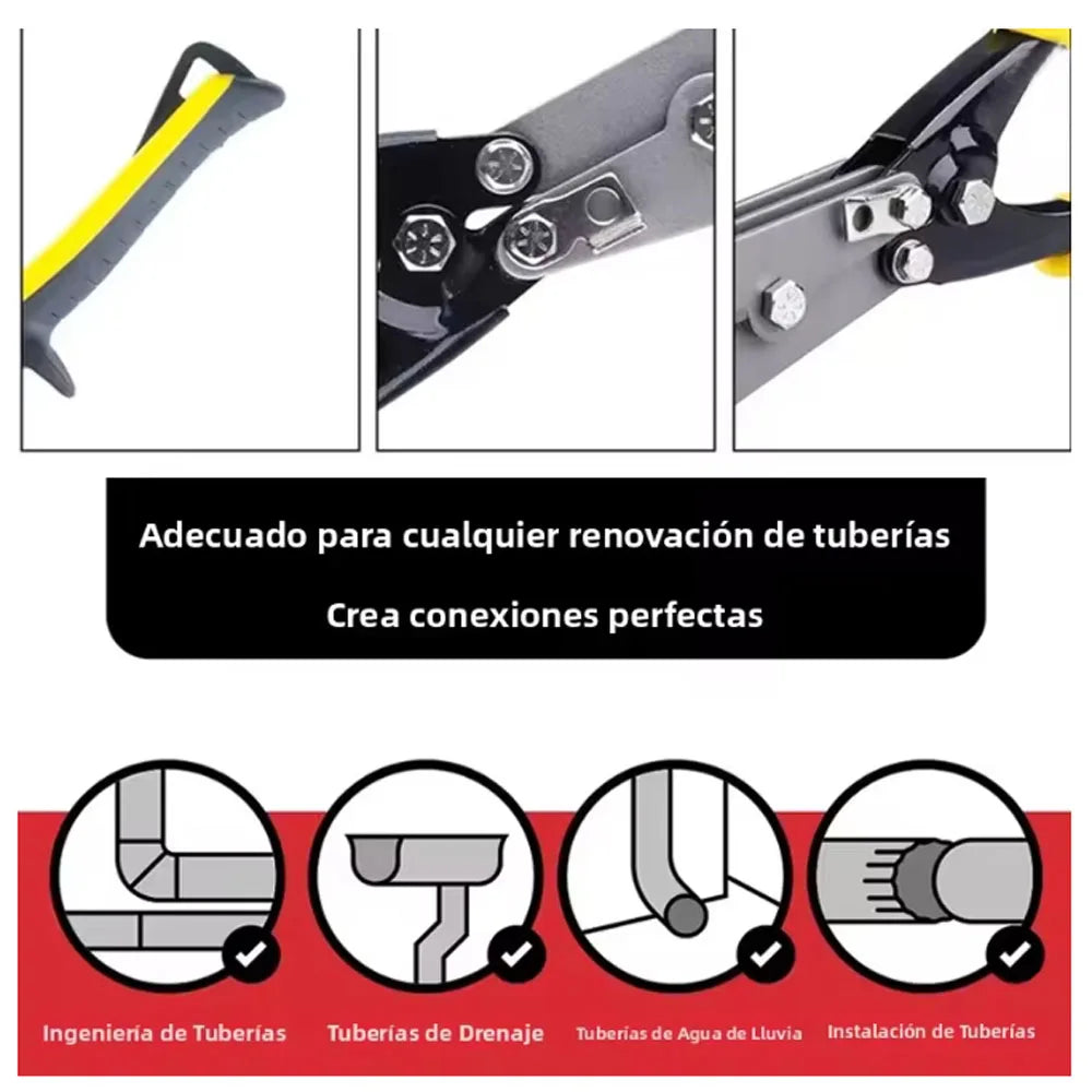 5 Blade Sheet Metal Crimper Hand Crimper For Ductwork Downspout Stove Pipe Duty Sheet Metal Multi Blade Crimping Tool
