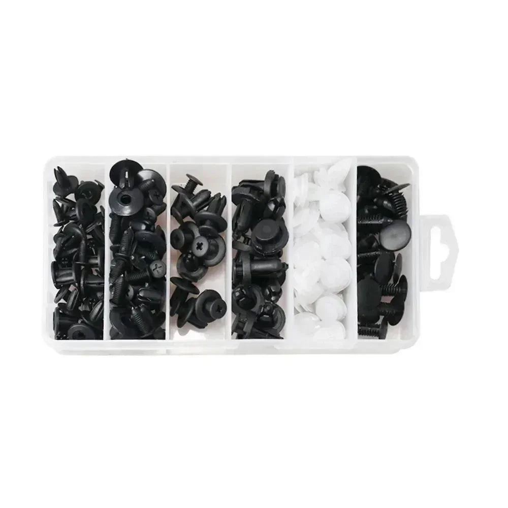 800Pcs-100pcs Car Plastic Retainer Clips Set Auto Fender Push Pin Rivet Door Trim Panel Retainer Car Bumper Fasteners Clips Tool