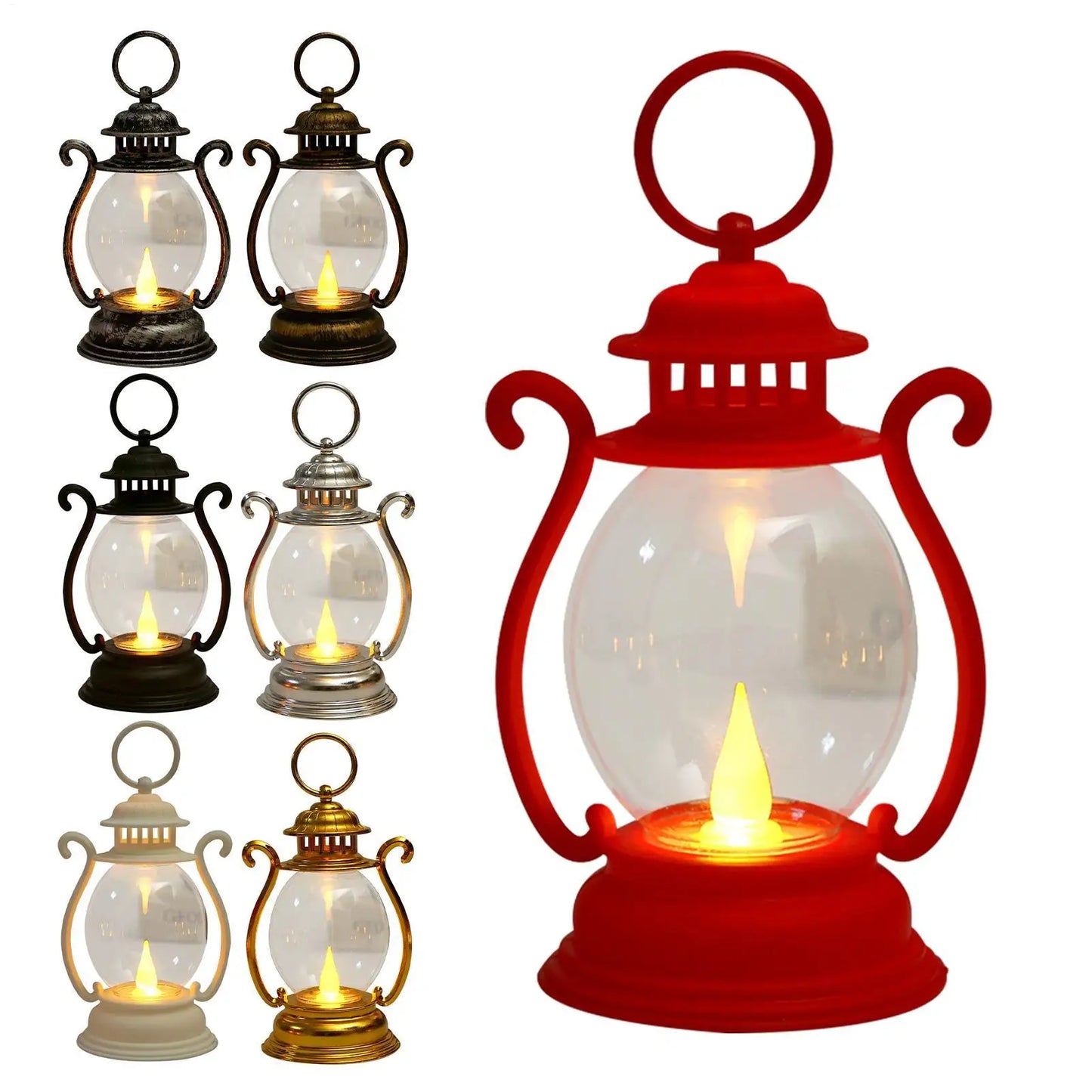 Retro Desk Lamp Battery Powered LED Retro Portable Lantern Home Decor Lights LED Tent Light For Living Room Patio Festival Decor