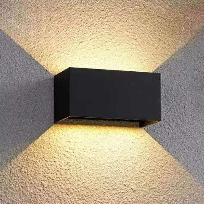 Aluminum LED Wall Lamp Outdoor Waterproof IP65 Interior Wall Light 12W24W Porch Garden Lights Living Room Street Stairs Lighting