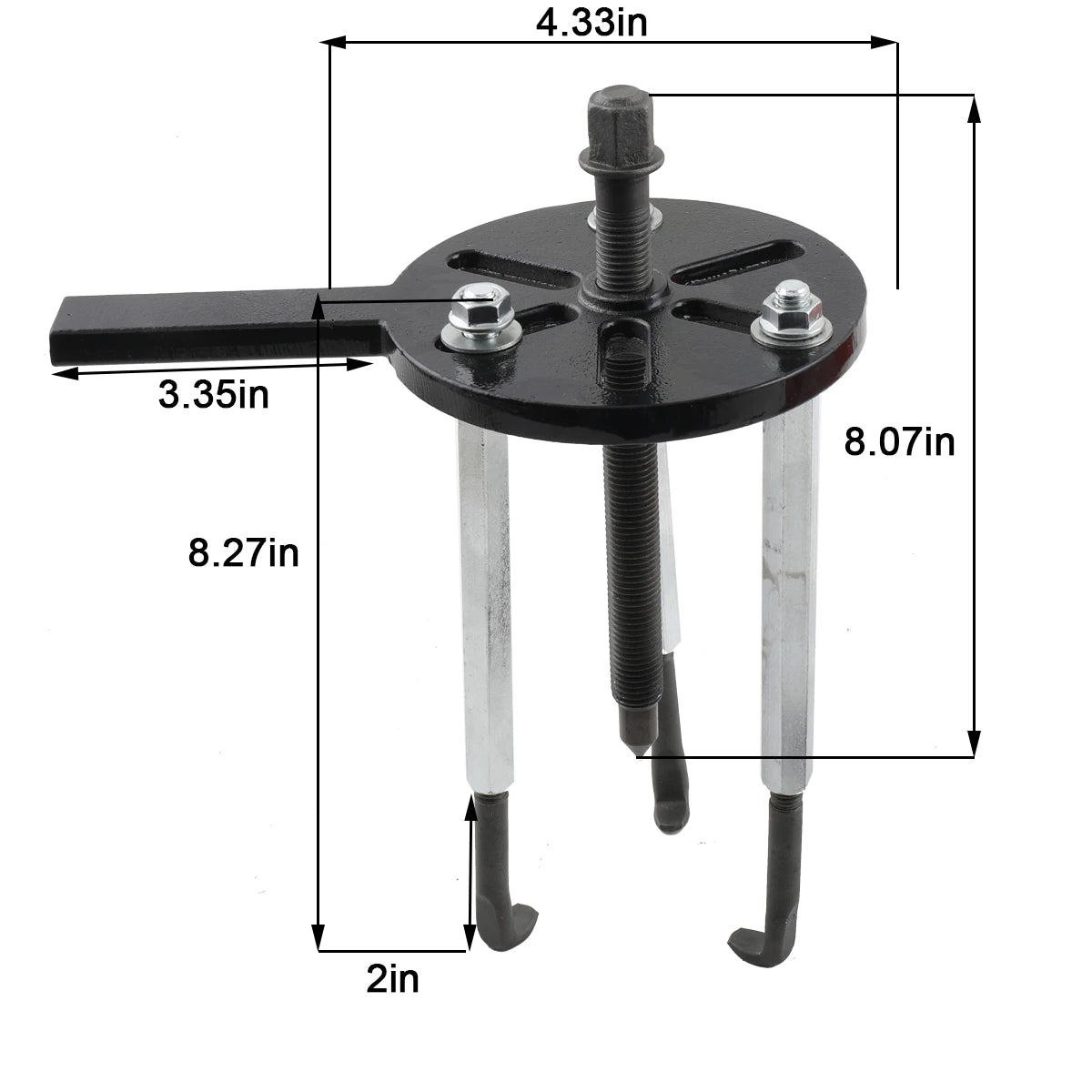 Three Jaw Bearing Puller Kit for Inside Outside Removal