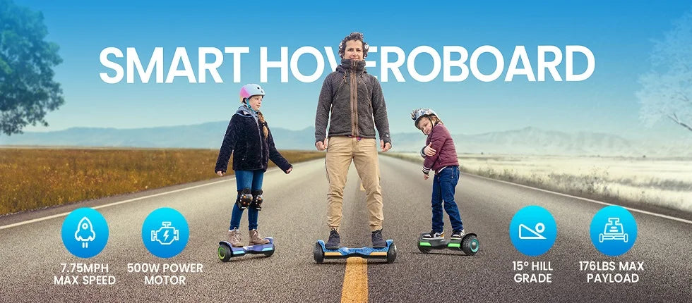 Kids All Terrain Self Balancing Hoverboard With Bluetooth Speaker
