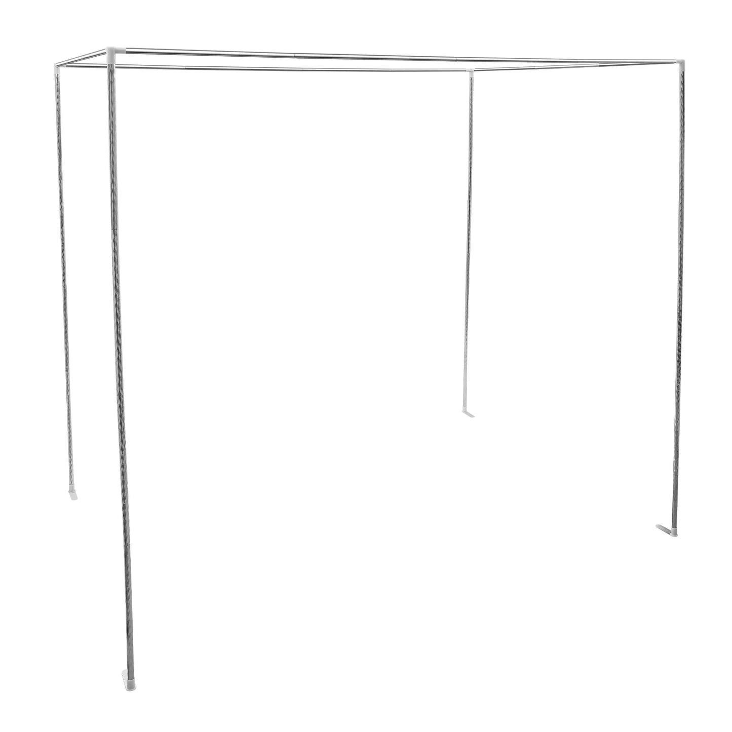 Adjustable Stainless Steel Canopy Bed Frame With Mosquito Net