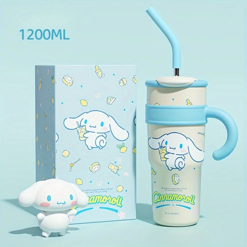 1Pc Hellokitty Thermos Cup, High-Looking Water Cup, 700ml 1200ml, Valentine's Day Gift, Car Cup, Portable Coffee Cup, Large Capacity