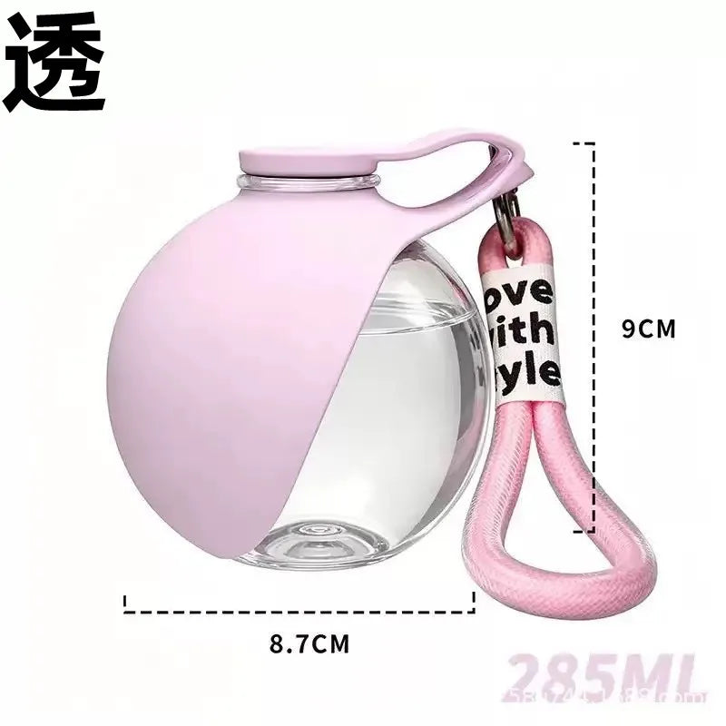Portable Dog Water Bottle Stainless Steel Travel Cat Water Dispenser with Bowl No-Spill Puppy Water Bottle for Walking Hiking