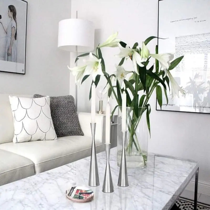 Elegant Metal Candle Holder Stand For Home Centerpiece Decor