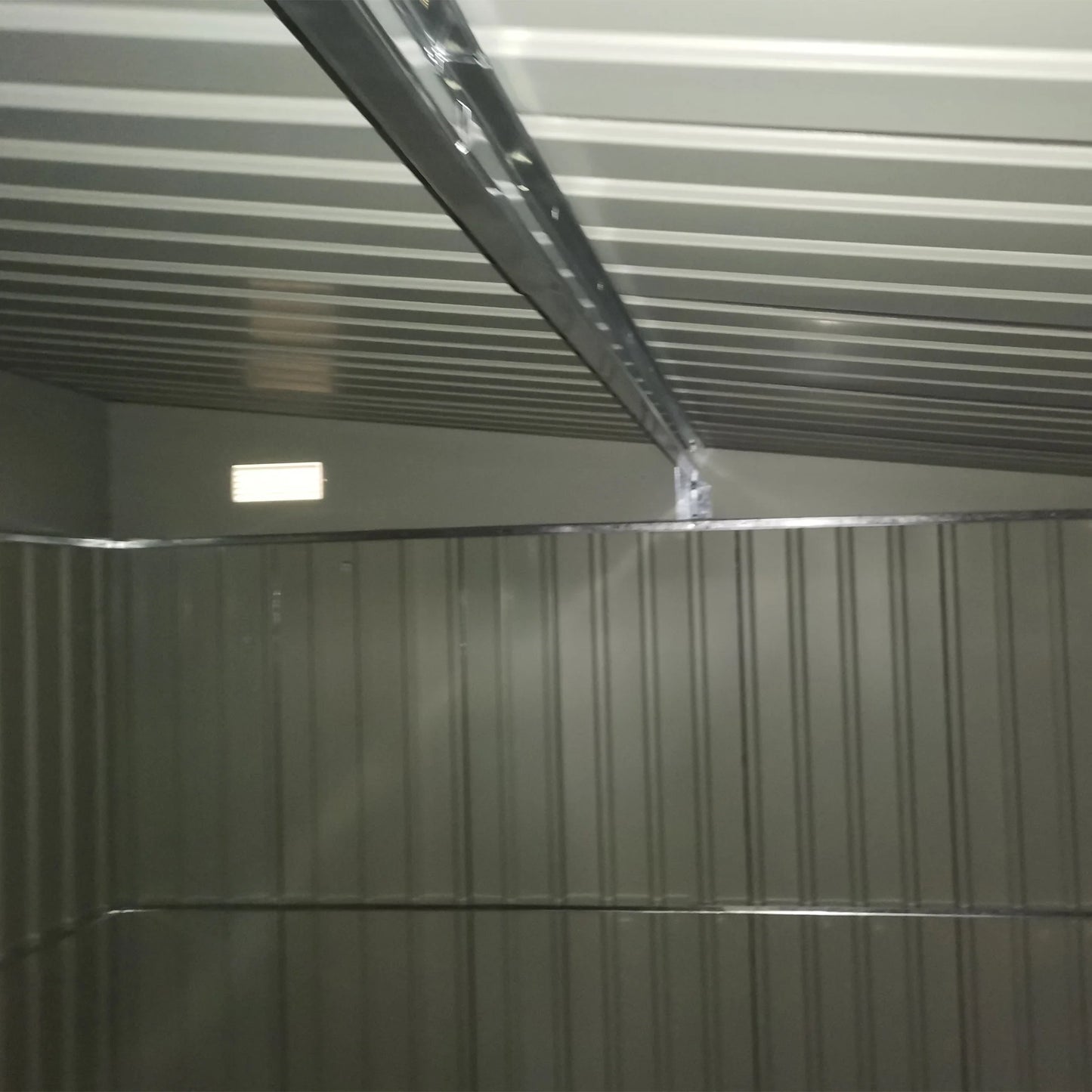 Outsunny Metal Outdoor Storage Shed With Lockable Doors