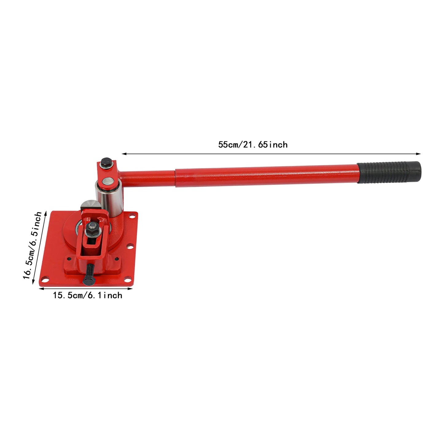 Manual Flat Bar Bender 90°, Sheet Metal Bending Tool 0-5mm Thick, Flat Steel Bender 0-50mm Width 7 Bearings for Steel Copper Aluminum