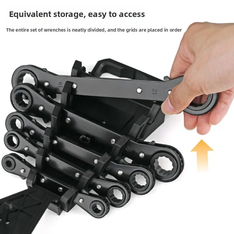 Rapid Ratchet Wrench Dual Head Two Way Auto Tool