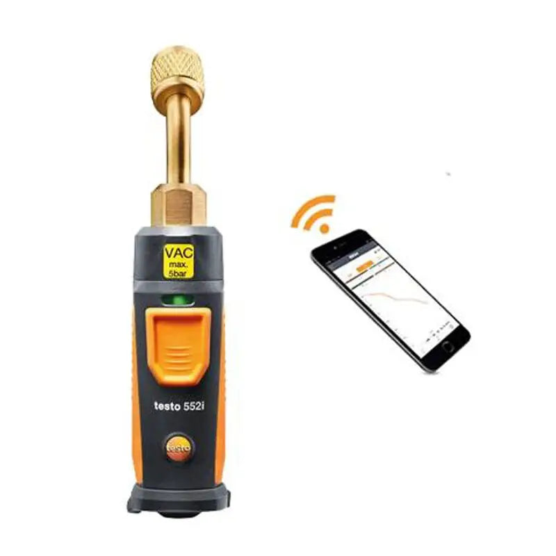 Testo 552 Digital Vacuum Gauge Testo 552i Smartphone App Controlled Wireless Air Conditioning Refrigeration Systems Vacuum Probe