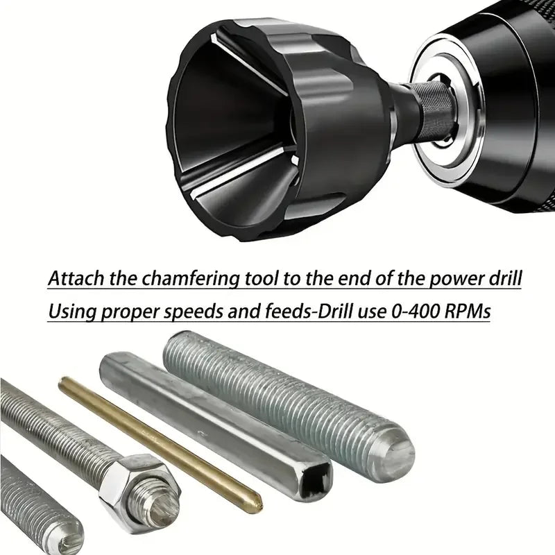 Screw Deburring Chamfer Cylindrical Chamfering Knife, Screw Repairer Thread Trimming And Angle Bolt Repair Tool