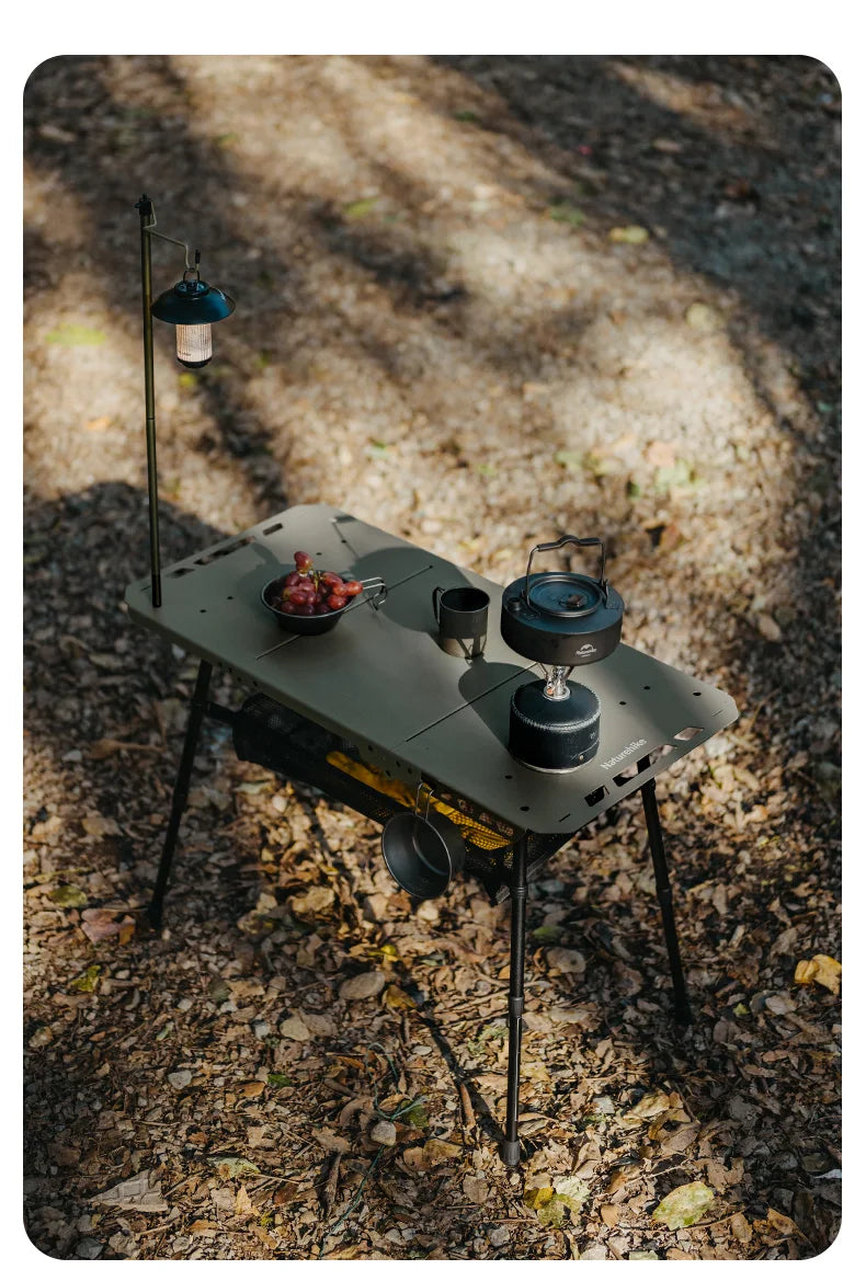 Naturehike H02 IGT Table Camping Multifunctional Tactical Table Height Adjustable Desk Kitchen Folding Table BBQ Picnic