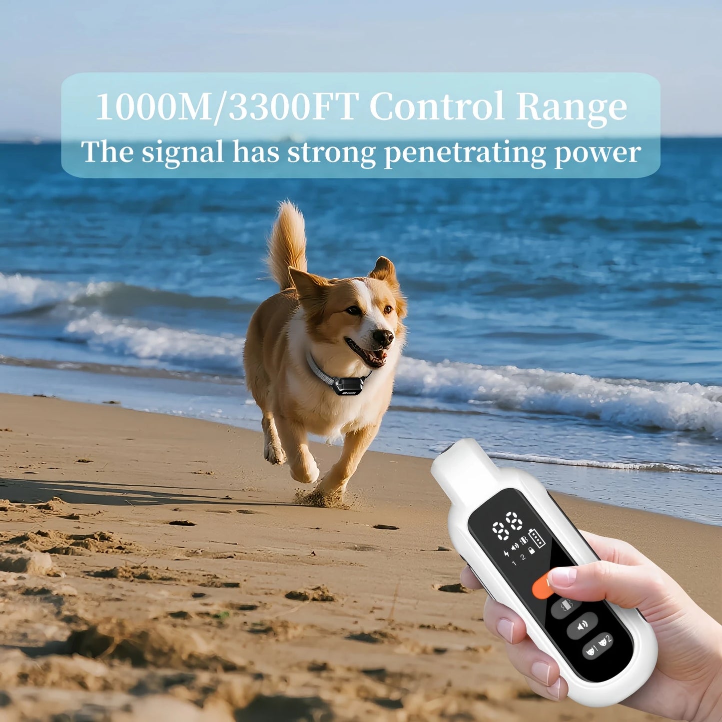 Waterproof Remote Dog Training Collar With Shock And Vibration