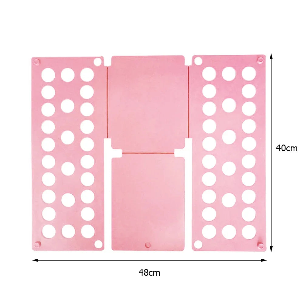 Plastic Folding Clothes Board Easy and Fast Kids Laundry Folder Folding Shirt Board Home Storage Tools for Quick Folding Clothes