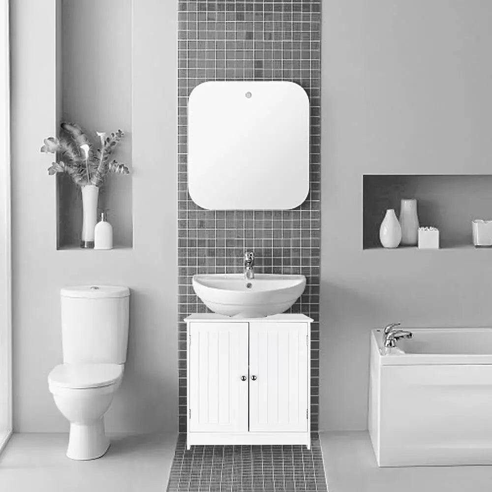 Bathroom Vanity Bath Sink Cabinet Pedestal Under Sink Storage with 2 Shelve New