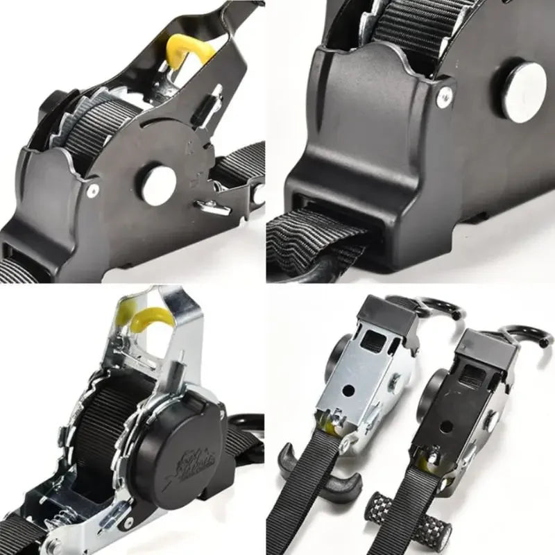 Ratchet Tensioner Belt For Car Auto Straps For Cargo Tape Ratchet Strap For Load Luggage Strap Retractable Belts For Motorcycle