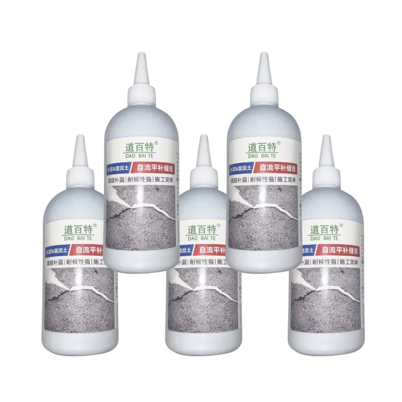 Waterproof Adhesive Leak Repair Concrete Crack Filler - Quick Setting High Strength Sealant for Roof Wall Floor Pool Leakage Fix
