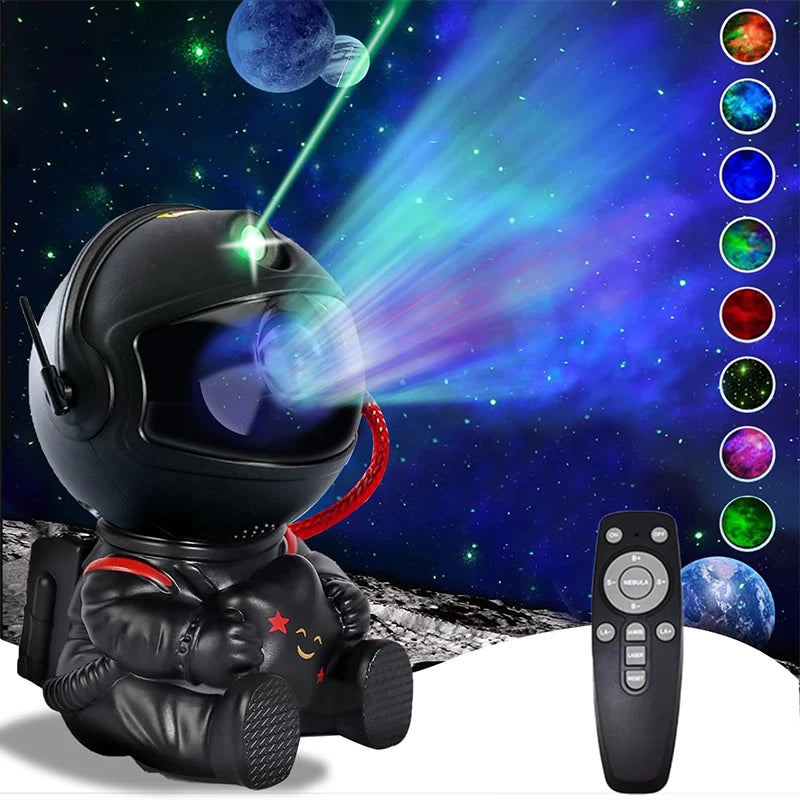 Galaxy Light Projector Featuring Various Nebula Settings, an Astronaut Design with Remote Control, Perfect for Bedroom Ambiance, Room Decoration, Parties, And an Excellent Gift for Friends During Halloween And Christmas Child