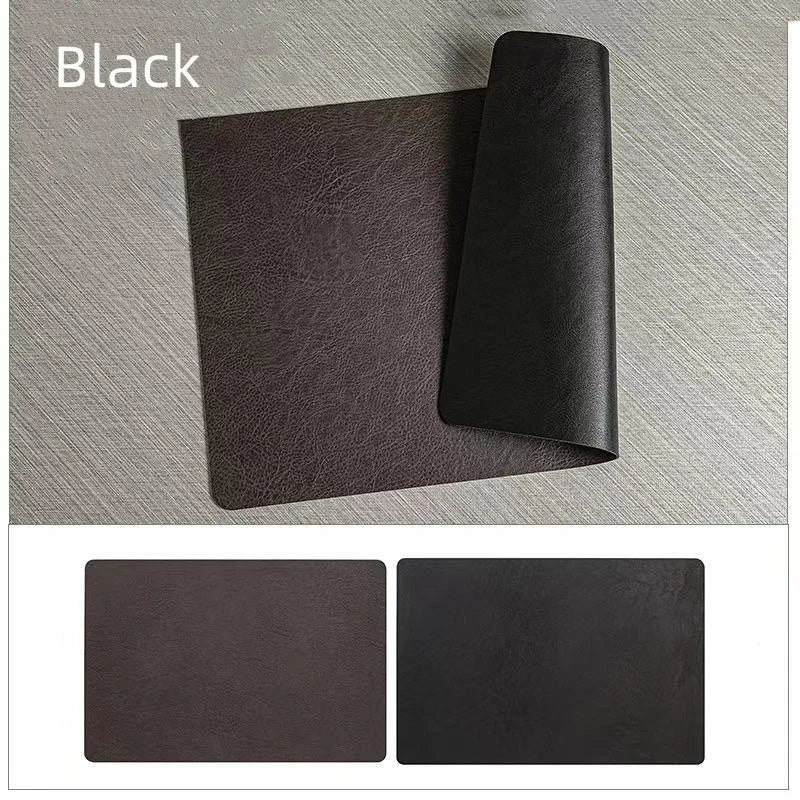 Faux Leather Heat Resistant Waterproof Double Sided Dining Placemats
