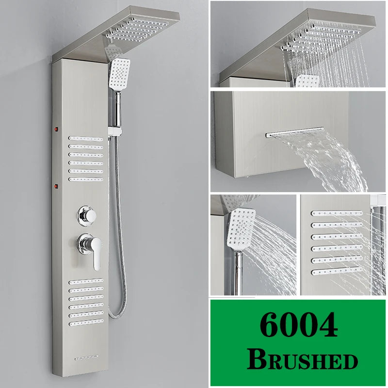 LED Shower Panel Spa Massage Jet Rain Shower System