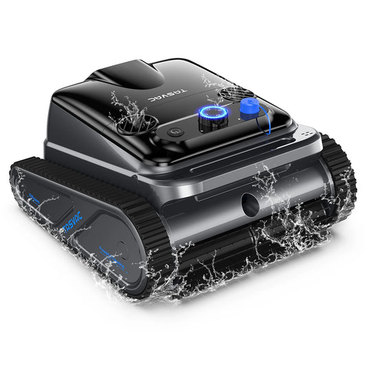 Cordless Robotic Pool Cleaner Vacuum for Inground Pools with 4 Motors Wall and Waterline Cleaning 300 Minute Battery Life