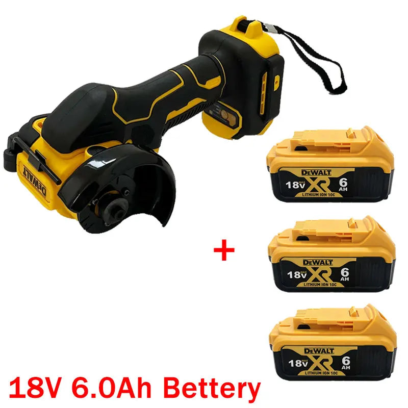 DEWALT Cordless Grinder Cutting Machine Grinding Polishing Machine Electric Diamond Cutting Grinder Power Tools  Angle Grinder
