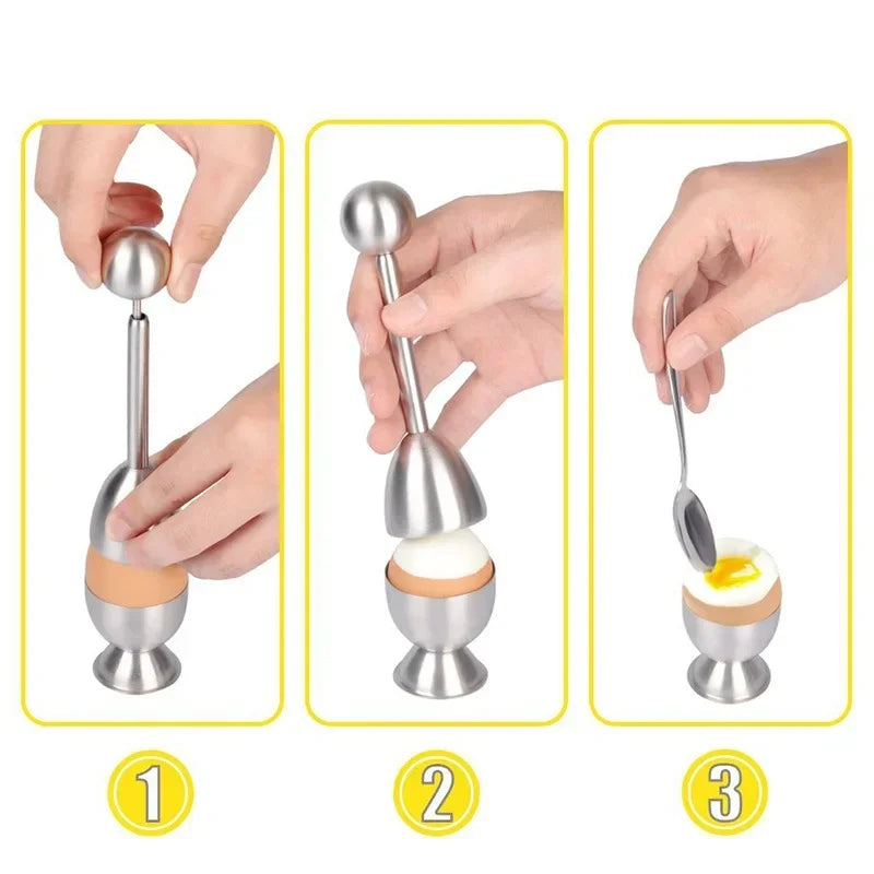 Premium Stainless Steel Egg Topper And Cutter Tool