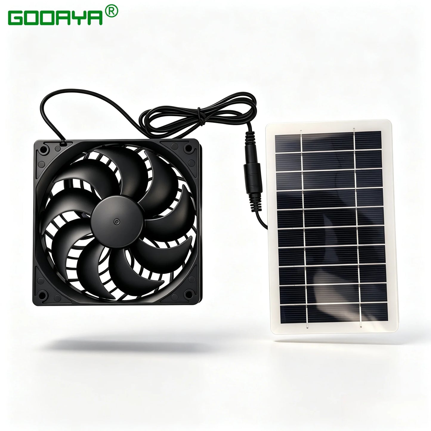 Solar fan Solar Charger Exhaust Fan Ventilator Solar Panel Powered Fan Air Extractor for Dog Chicken House RV Greenhouse Fan