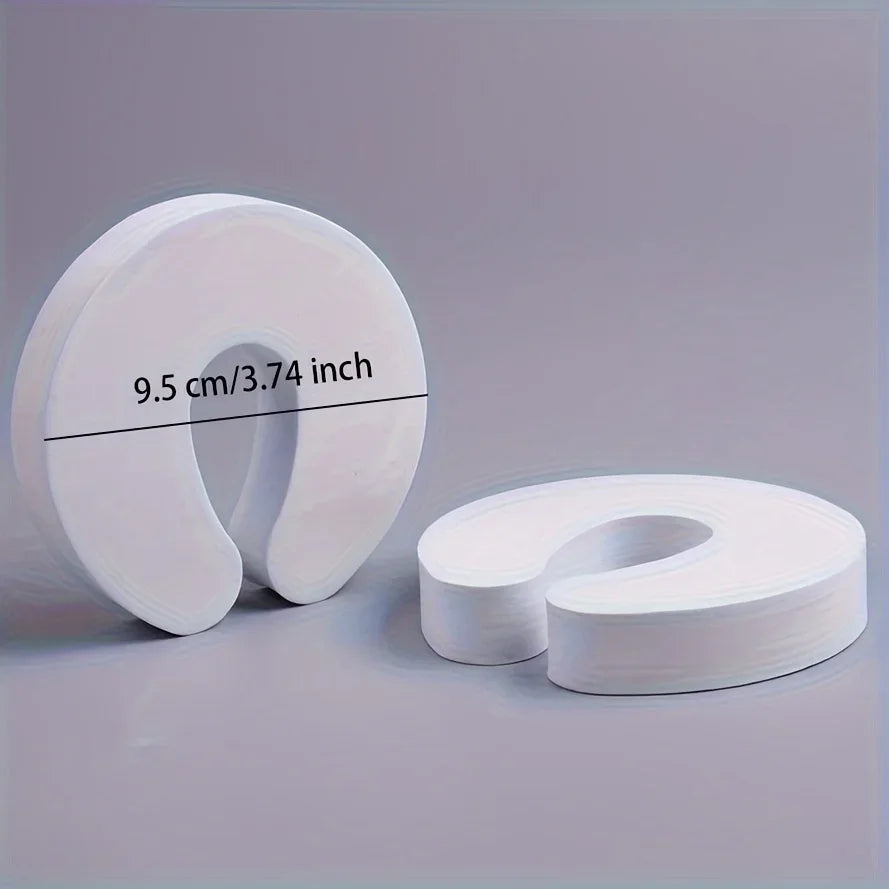 2pcs Soft-Touch Anti-Pinch Washing Machine Ventilation Bracket Set | Plastic Door Stopper, No Battery Required