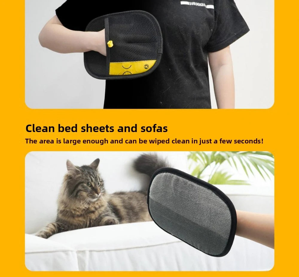 Comprehensive Pet Hair Removal Kit With Sticky Roller Gloves