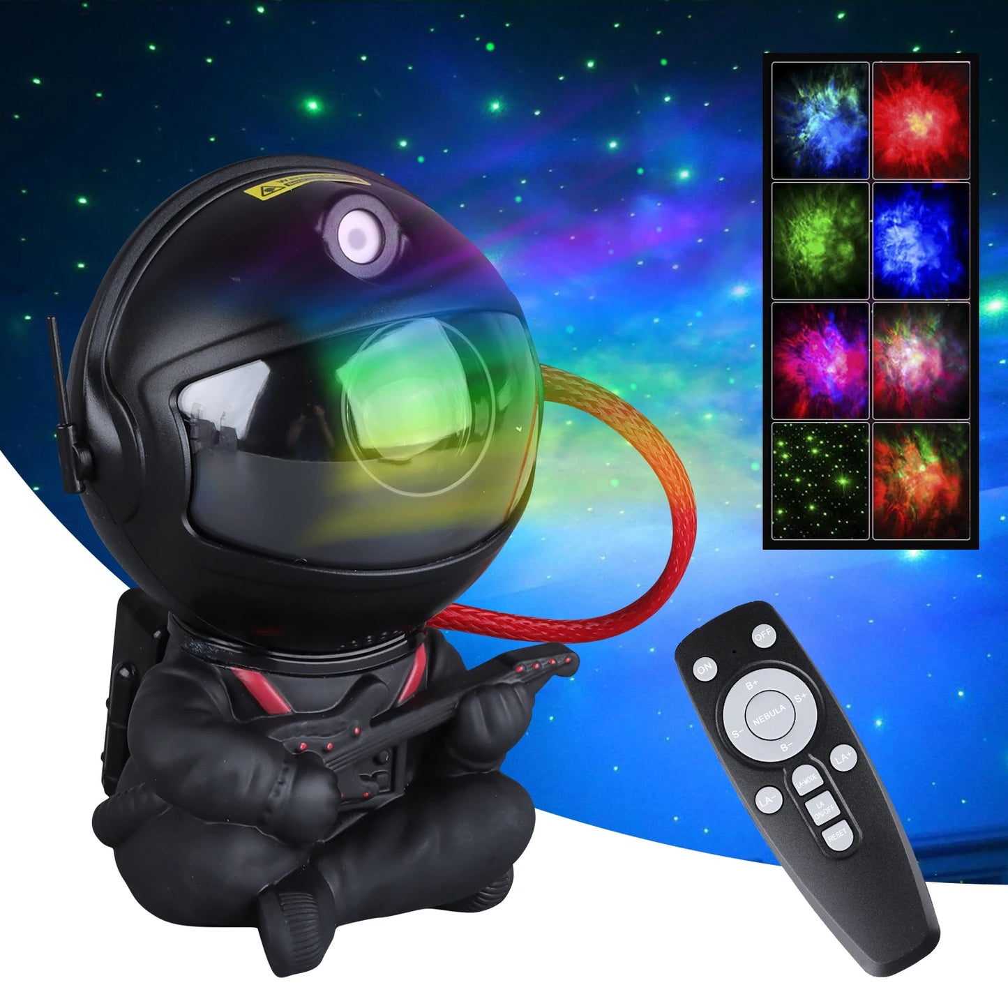 Galaxy Light Projector Featuring Various Nebula Settings, an Astronaut Design with Remote Control, Perfect for Bedroom Ambiance, Room Decoration, Parties, And an Excellent Gift for Friends During Halloween And Christmas Child