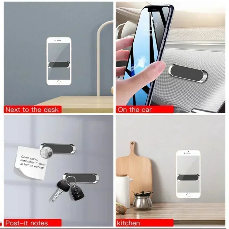 Mini Car Magnetic Phone Holder Stand Portable Universal Bracket Navigation Air Vent Mount for iPhone 16 -12 Samsung S25 Xiaomi
