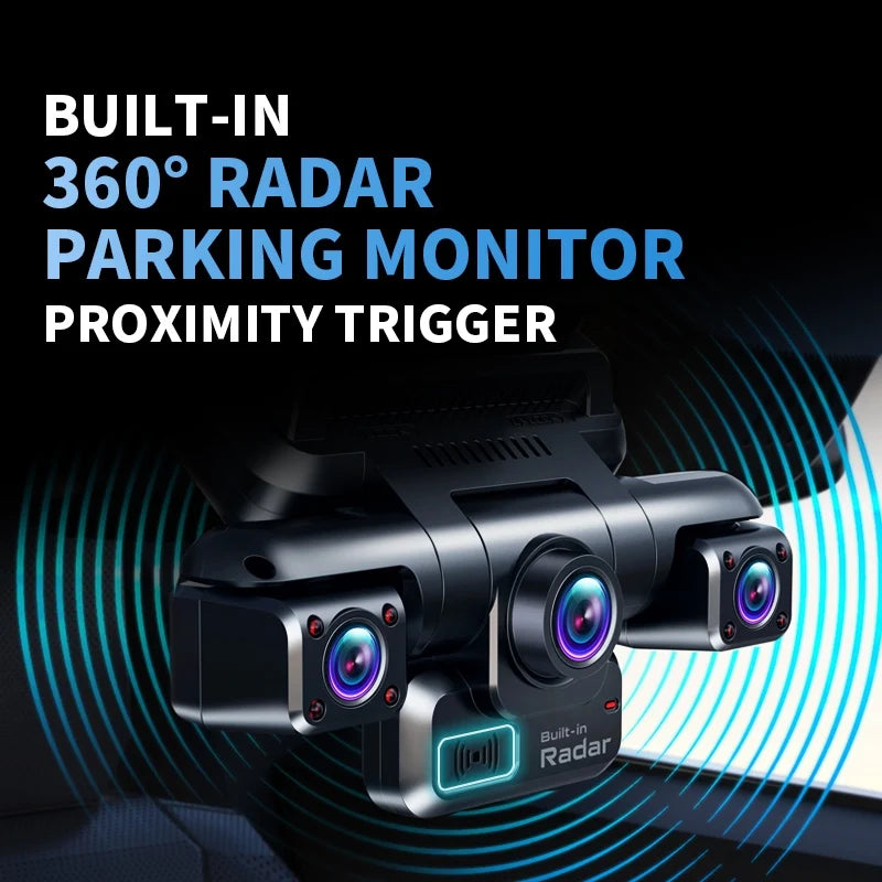 XUOIB 4CH GPS Dash Cam I9pro-wb Front 4K/2K+3*1080P for Car 360 DVR Camera 24H Parking Mode WiFi Video Recorder IR Night Vision