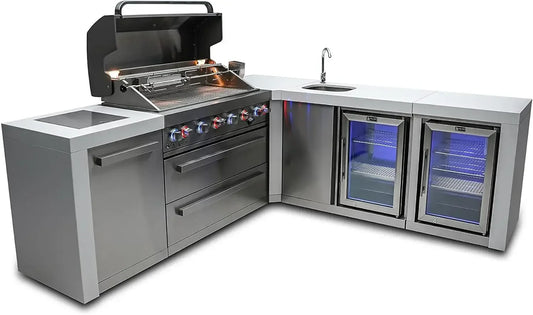 44-Inch 6-Burner 115000 BTU Deluxe Gas Outdoor Grill