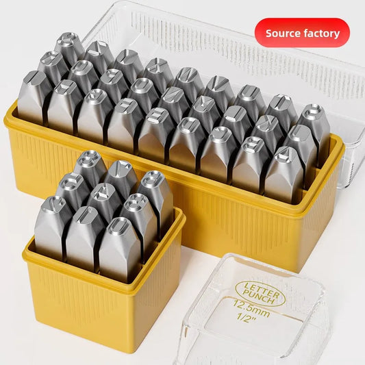 Factory Direct Letter Steel Stamp Set Hardened Industrial Number & Letter Punch Dies