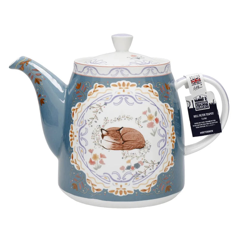London Pottery Fox Teapot Set With Infuser For Tea