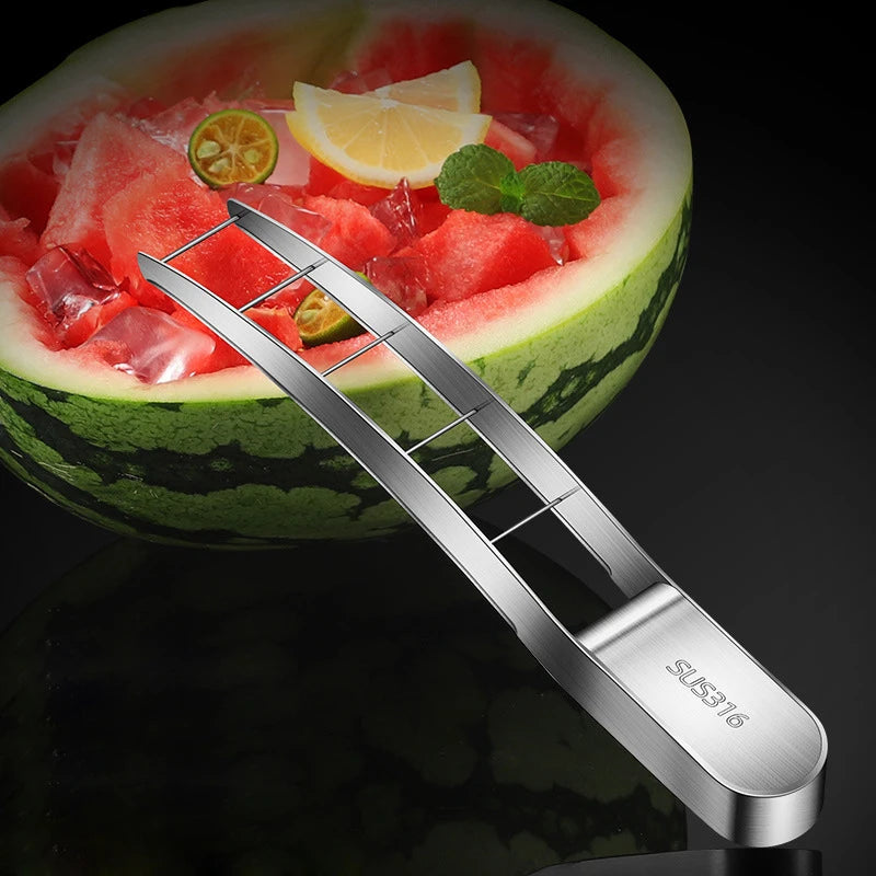 316 Stainless Steel Watermelon Cutter Fruit Divider Slicer Tool for Melon Fruit Vegetable Tools