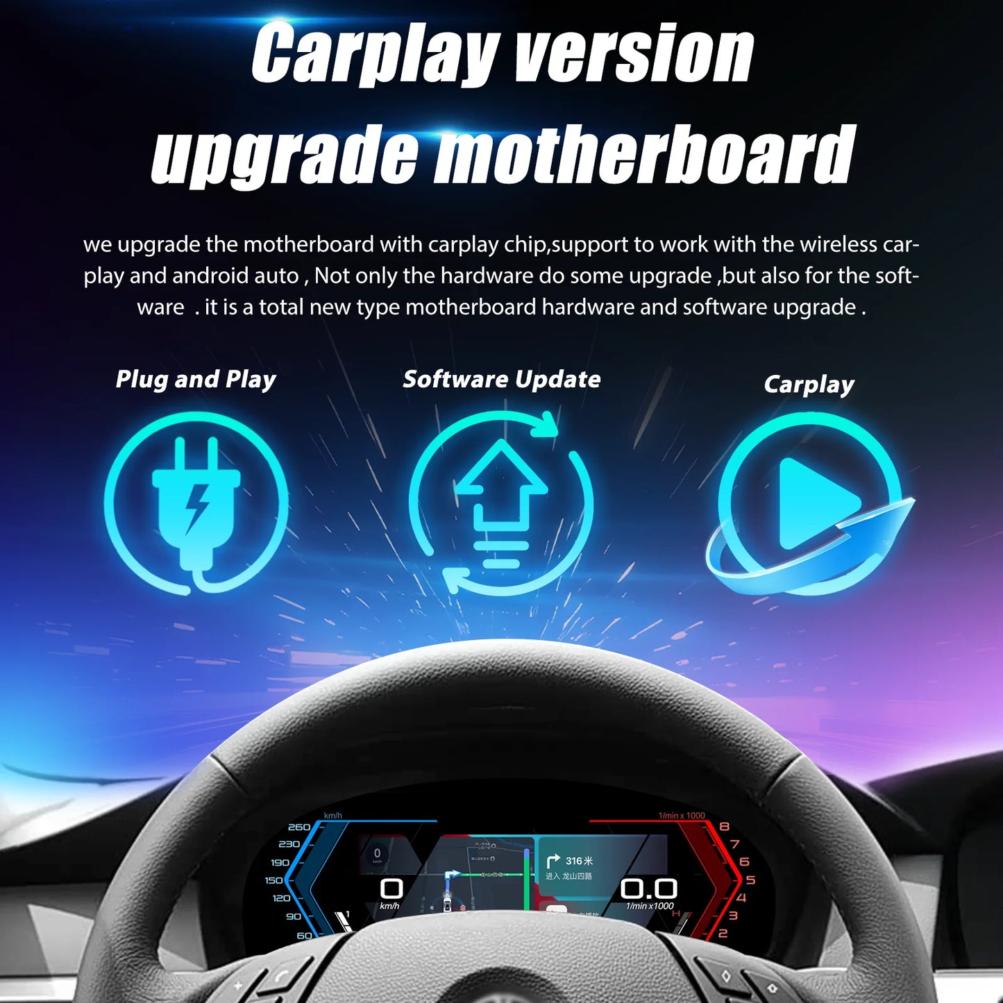 12.3 "1920*720 Auto Lcd Dashboard Paneel For BMW 3 4 Series F30 F31 F34 F32 F33 F36 Instrumentenpaneel Virtuele Cockpit