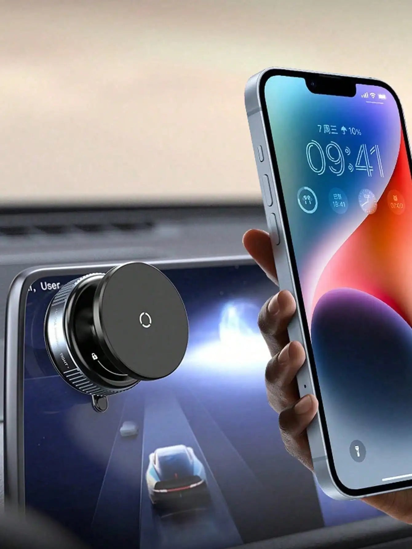 [66lbs Strong Suction Cup][Thick Case & Big Phone Friendly] Universal Car Phone Holder, Dashboard & Windshield Mounting, Compatible With IPhone 16/15/14/13/12