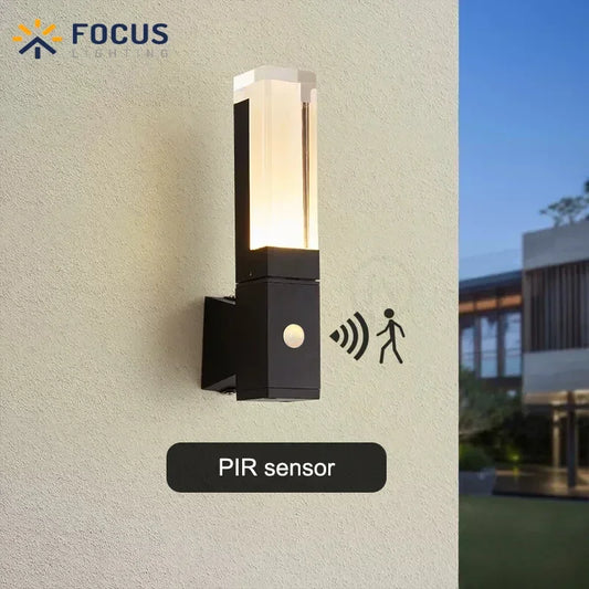Outdoor LED Light With Pir Sensor For Home Door Porch Fence Garden Wall Lamp LED Outdoor Lighting Waterproof Wall Light IP65