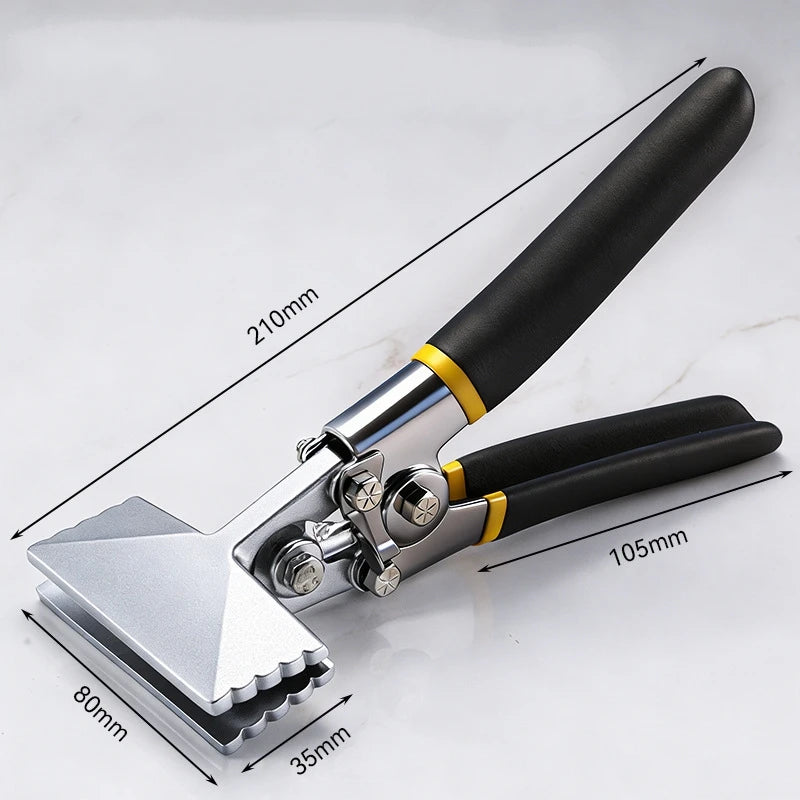 Hand Seamer, Straight Jaw Sheet Metal Bender Tools, Sheet Metal Seamer Form Edge Seamer Seaming Plier with Ergonomic Handle,