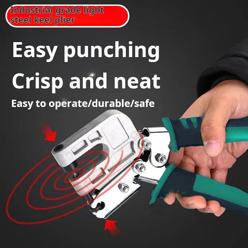No-punch tool Sheet Metal Iron sheet punching Keel forceps Rivet-free pliers Iron sheet punching pliers Decoration team ceiling