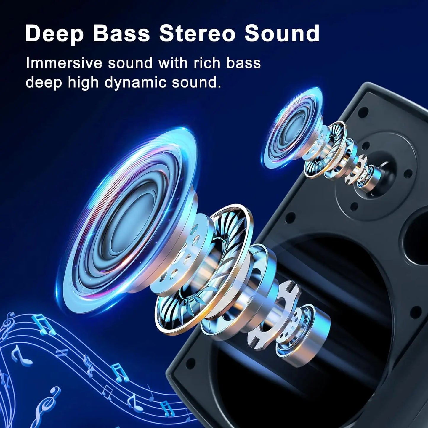 Herdio 800W Outdoor Bluetooth Waterproof Wall Mount Speakers