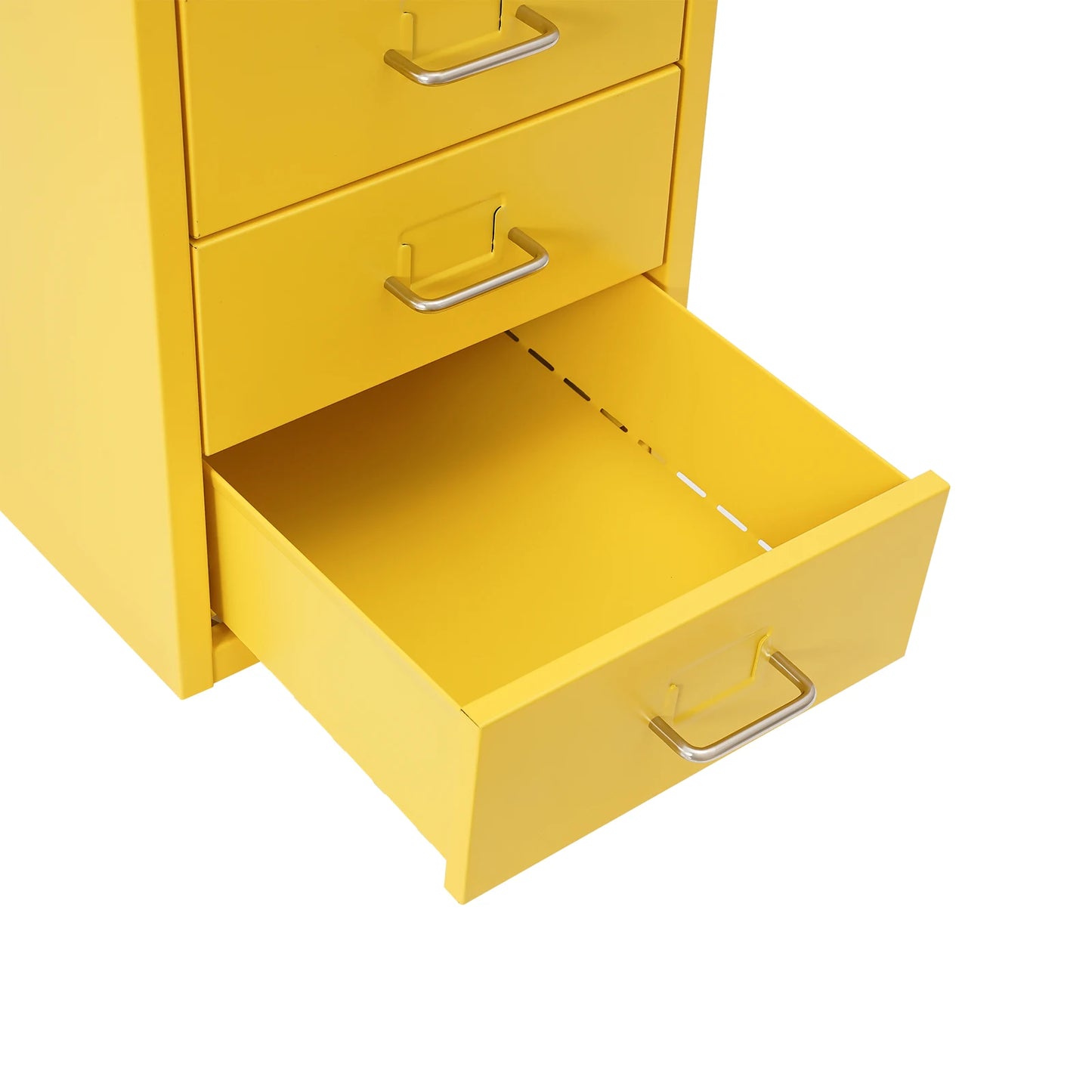 Vertical File Cabinet 6-Drawer Metal Lockable Filing Cabinet with Wheels 22lbs Capacity per Tier for Home Office Study