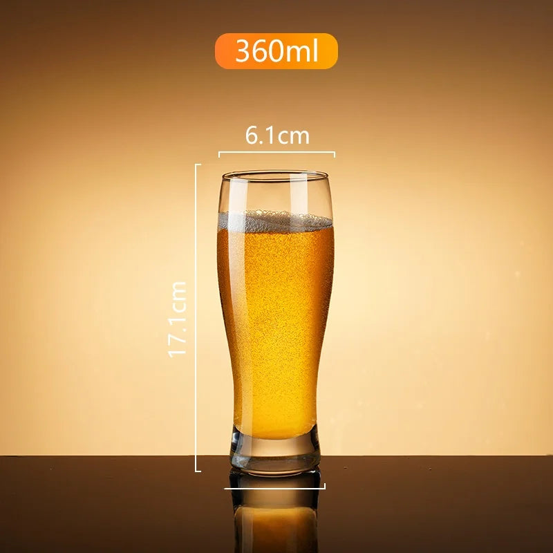 Thickened Beer Glass Shatterproof Large Size Brew Pub Beer Mug Home Use Popular 500ml Commercial Grade Beer Cup for Business