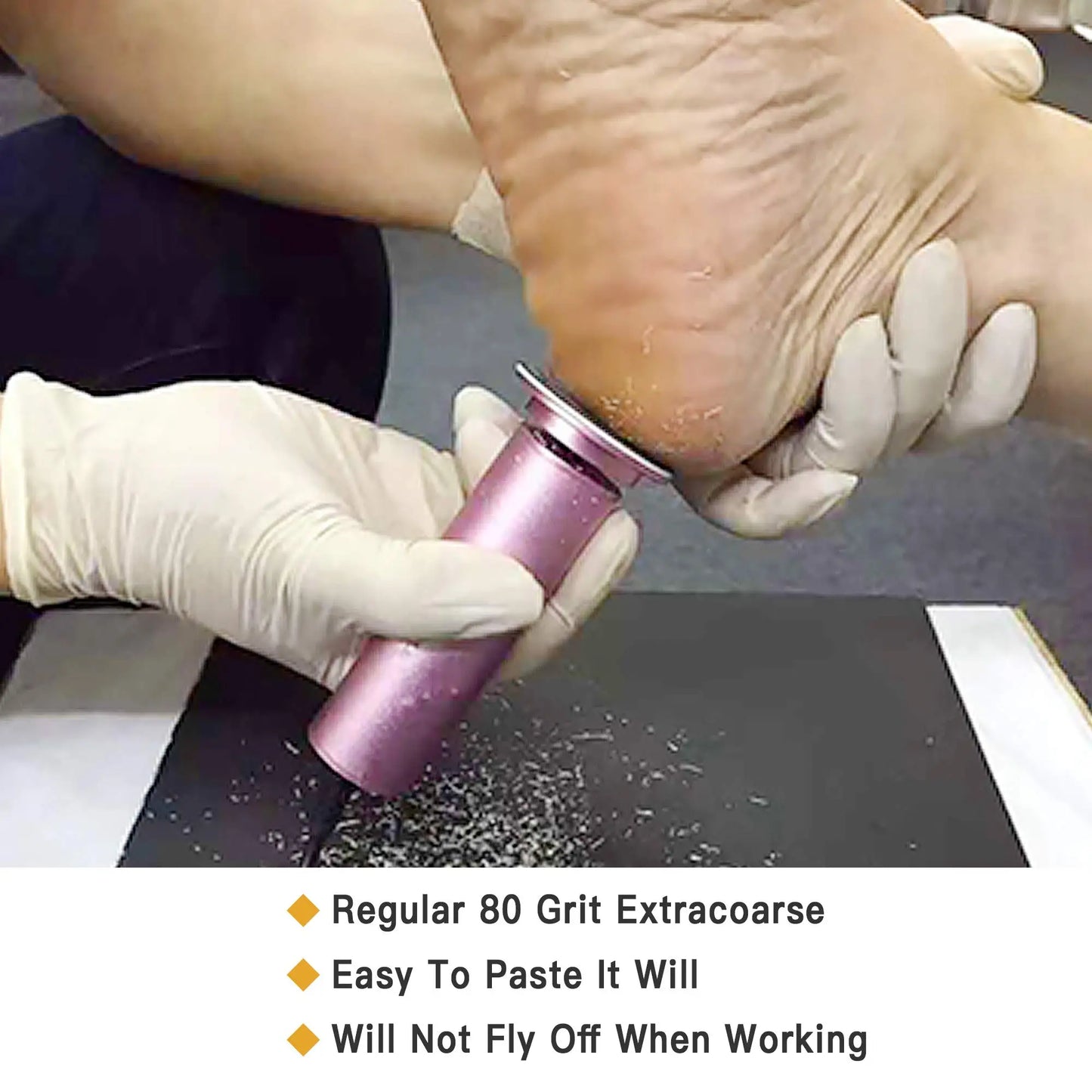 Dermave Electric Foot Callus Remover, Pain-Free Electric Foot File Callus Remover for Feet Professional Adjustable Speed, 360 Ro