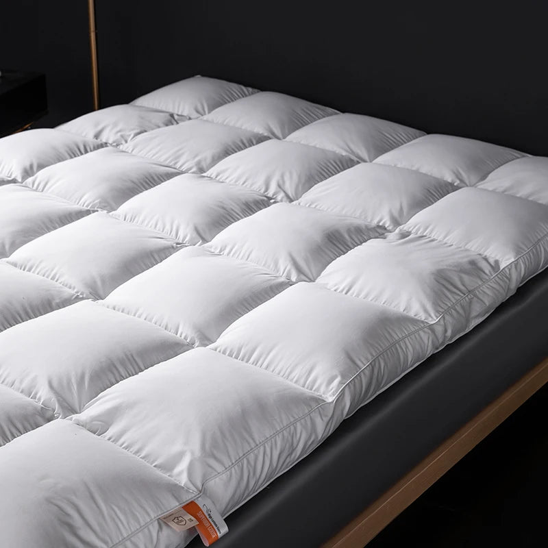 Premium Goose Down Mattress Topper For Plush Sleep Comfort