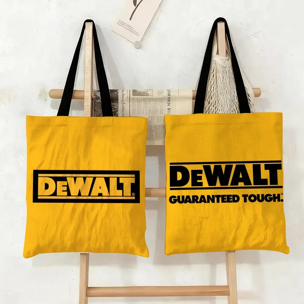 Tool Box D-DeWaltS Storage Bags Storage Bags Canvas Tote Bag Large Capacity Shoulder Fashion Eco Shopping Handbag