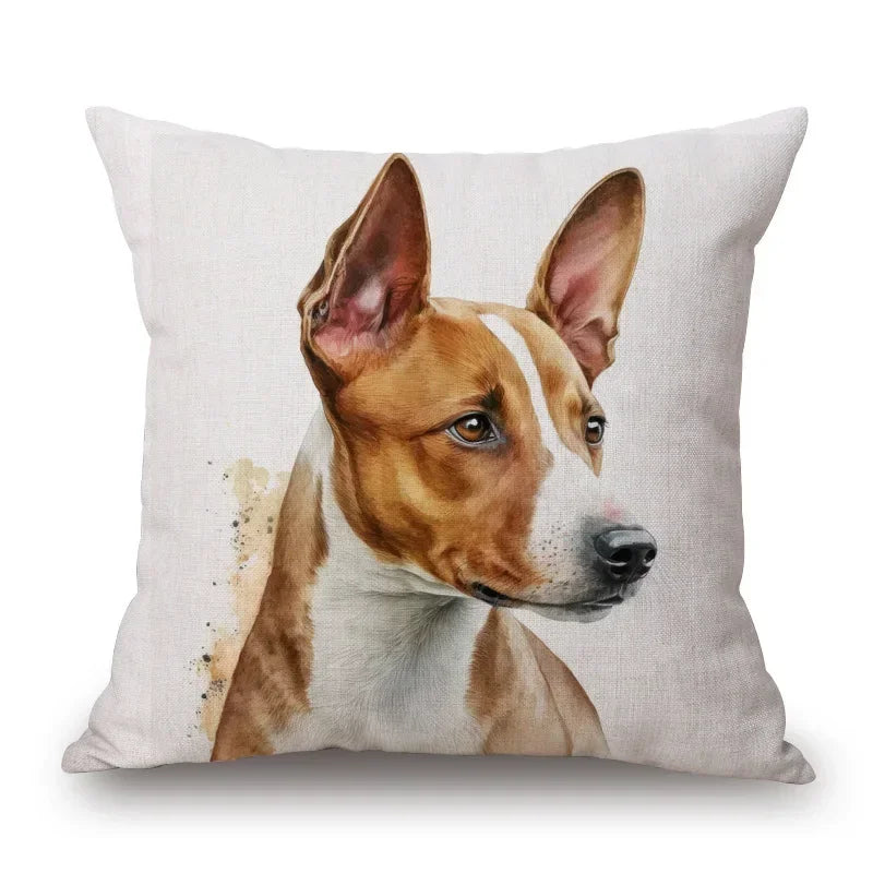 Dog Breed Collage Poster Art Cushion Cover Pillow Case