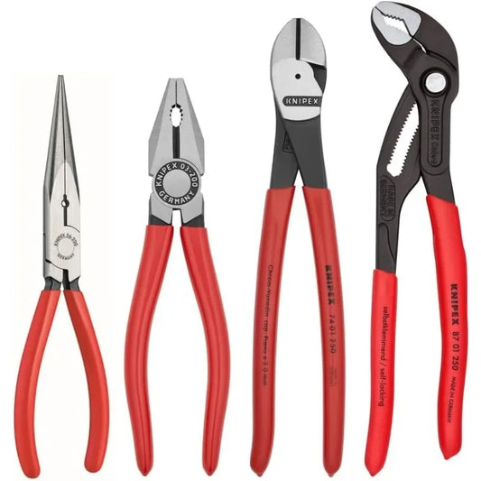 Popular.Tools 9K 00 80 94 US Combination Cutter and Needle Nose Pliers 4-Piece Set